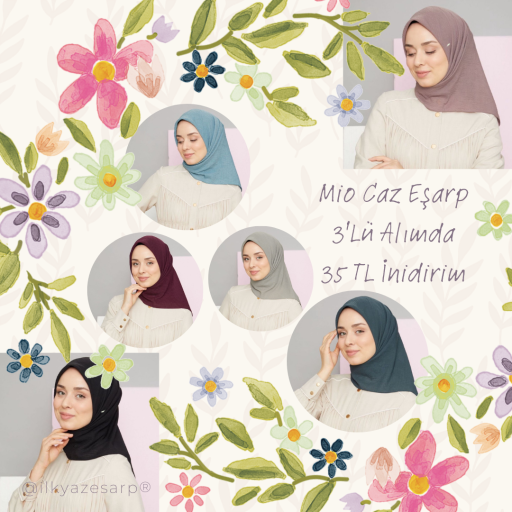 Mio Caz Eşarp 3 Adet 660 TL Yerine 615 TL